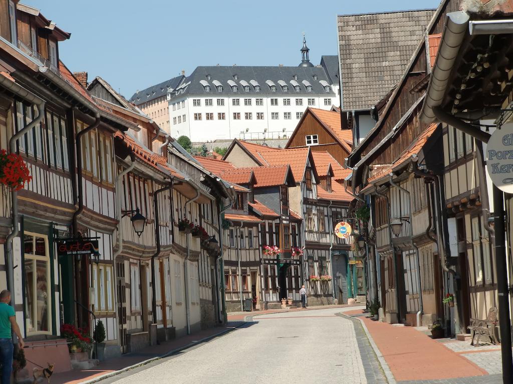 Ferienhaus Haus Am Wald Stolberg i. Harz Esterno foto